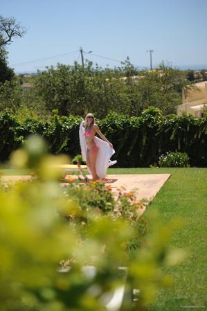 Hayley Marie Coppin in Hayleys Secrets set Sunbathing
